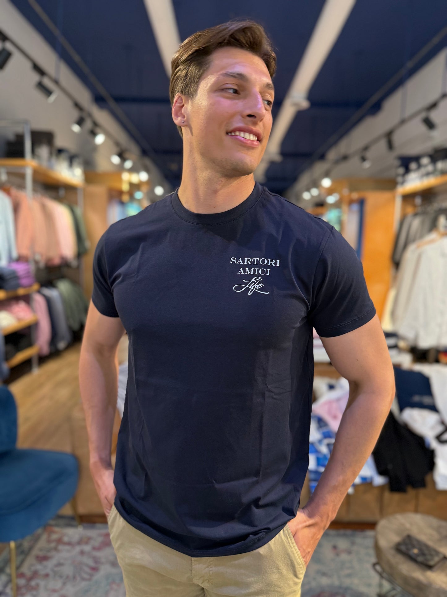 Navy Sartori T-shirt