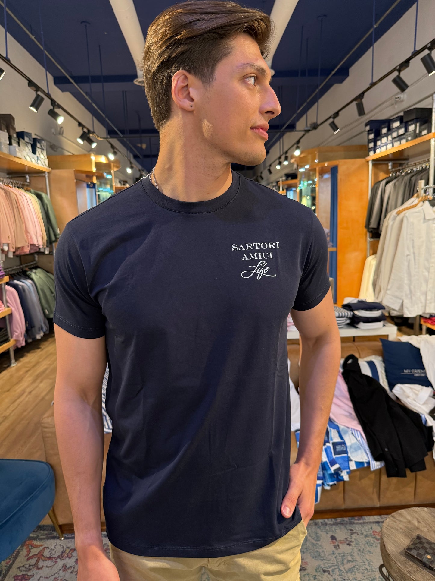 Navy Sartori T-shirt