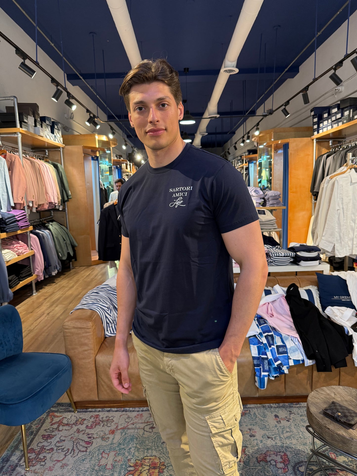 Navy Sartori T-shirt