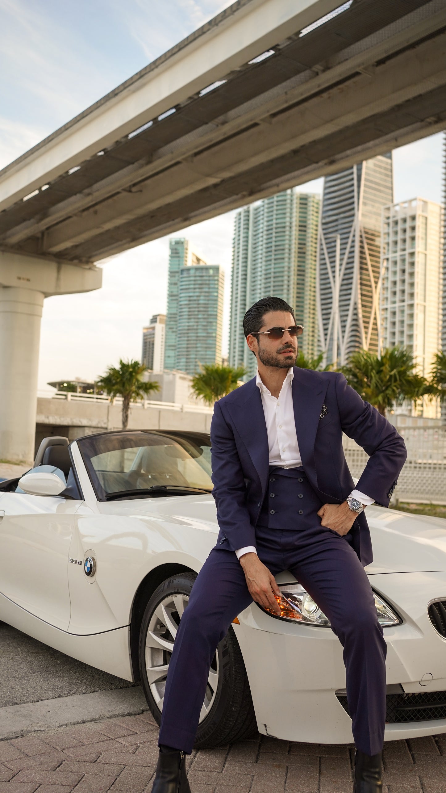 Navy Blue 3 piece Suit