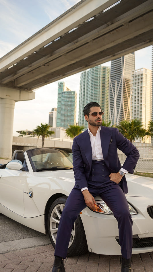 Navy Blue 3 piece Suit