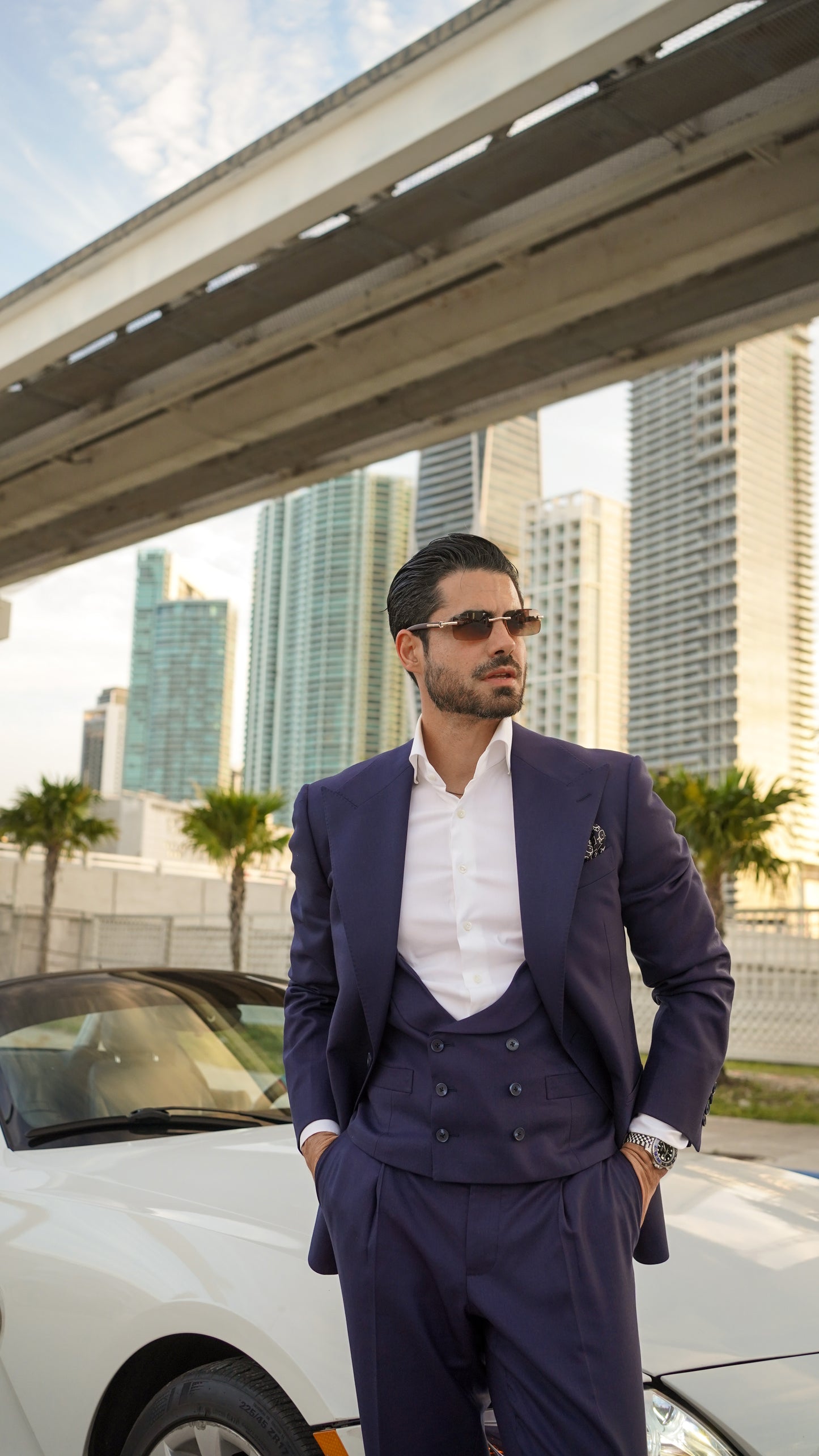 Navy Blue 3 piece Suit