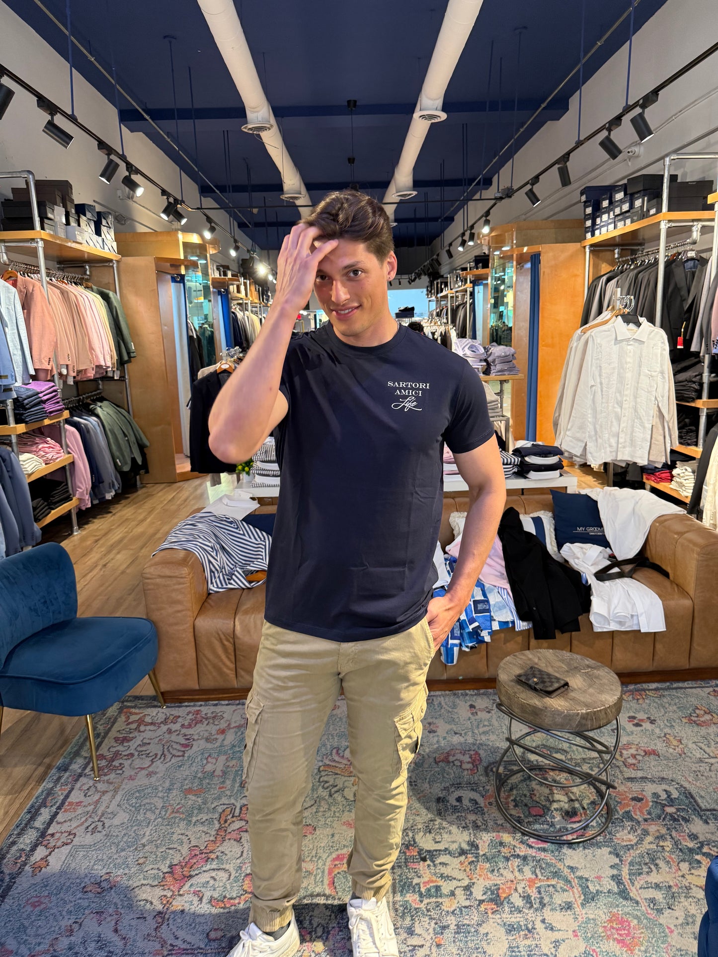 Navy Sartori T-shirt