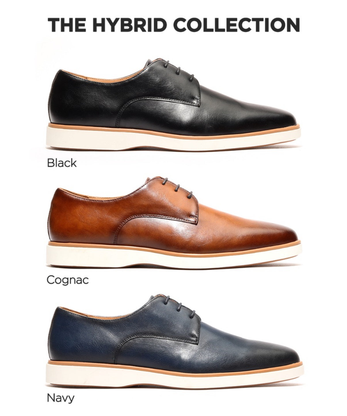 Brown dress shoe with sneaker sole
