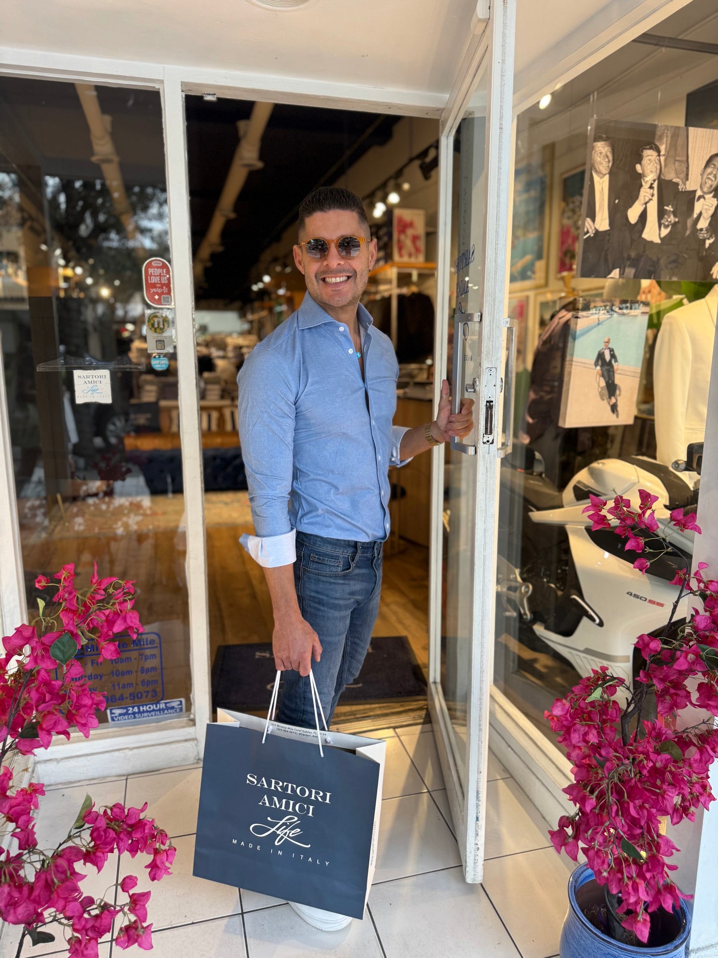 Sartori Amici — Blue Jean Stretch Shirt