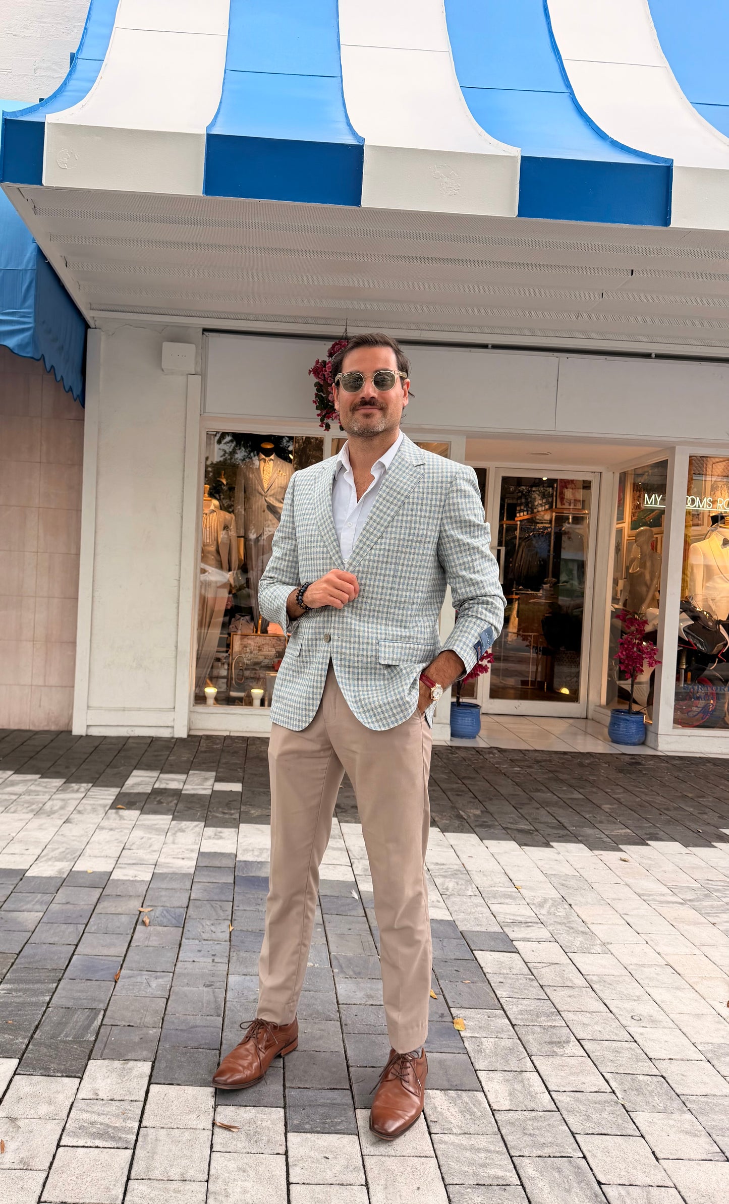 Sartori Amici Jacket – Light Mint Check