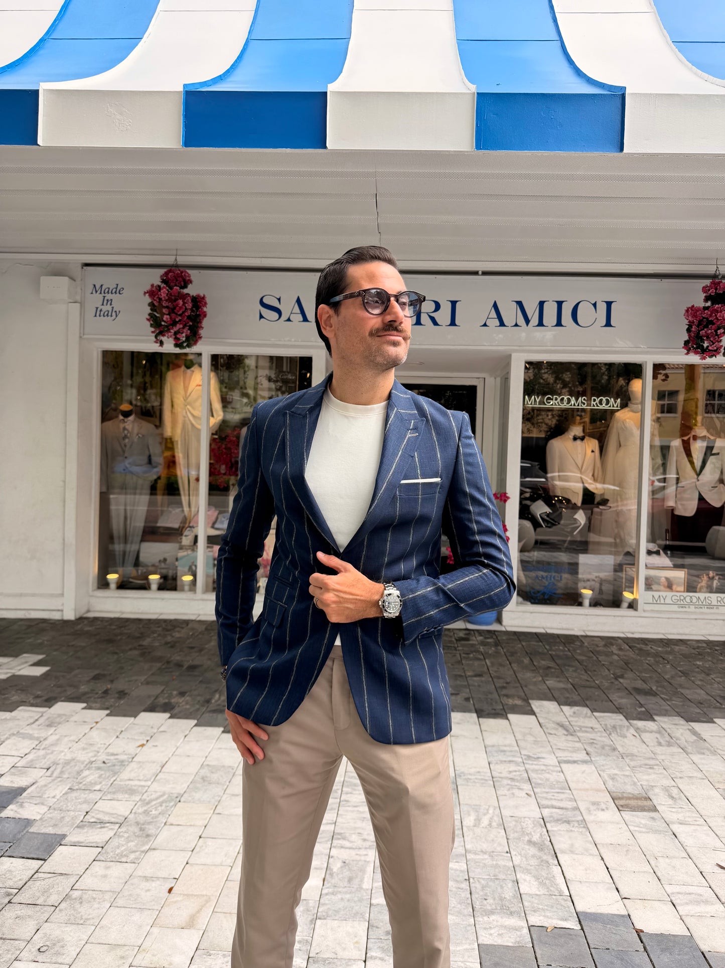 Blue Pinstripe Sport Coat