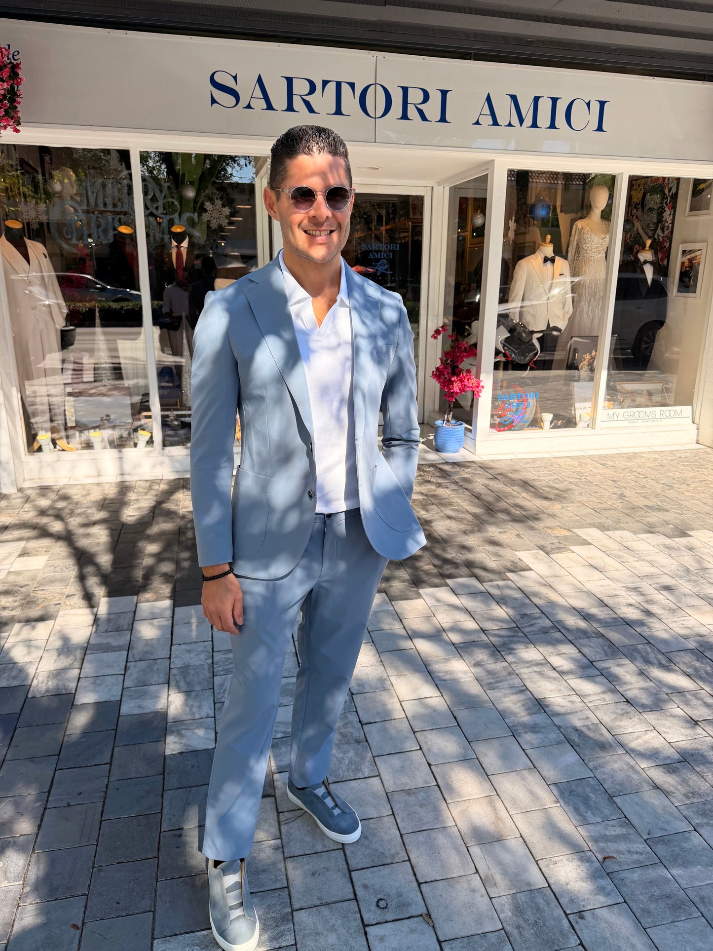 Sartori Amici Light Blue Performance Suit
