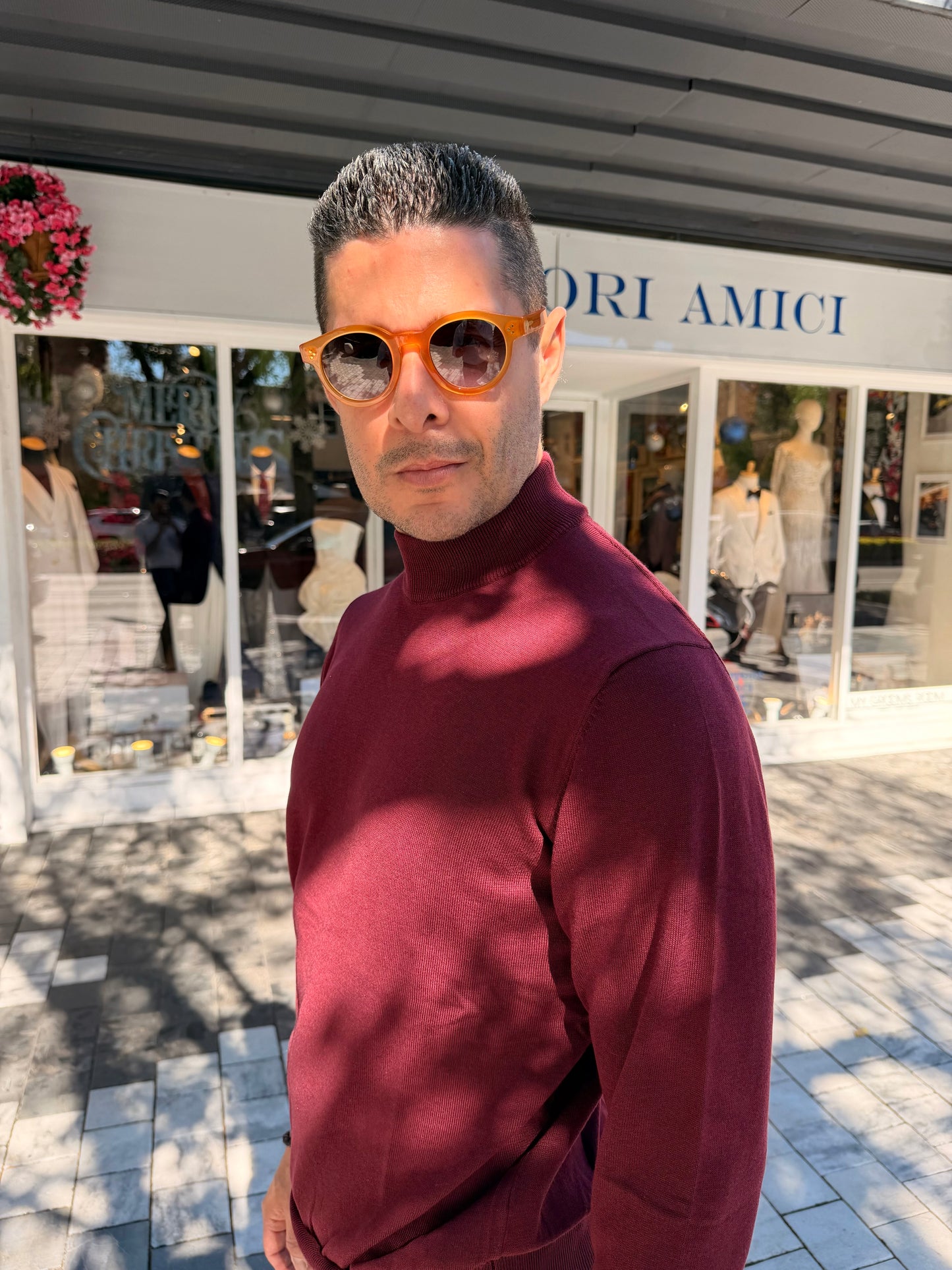 Burgundy Turtleneck Sweater