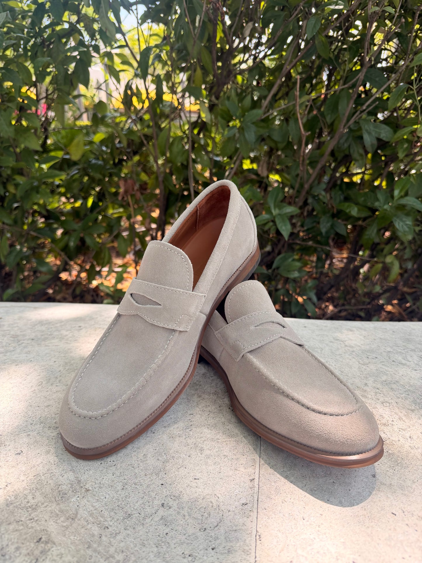 Suede Penny Loafers
