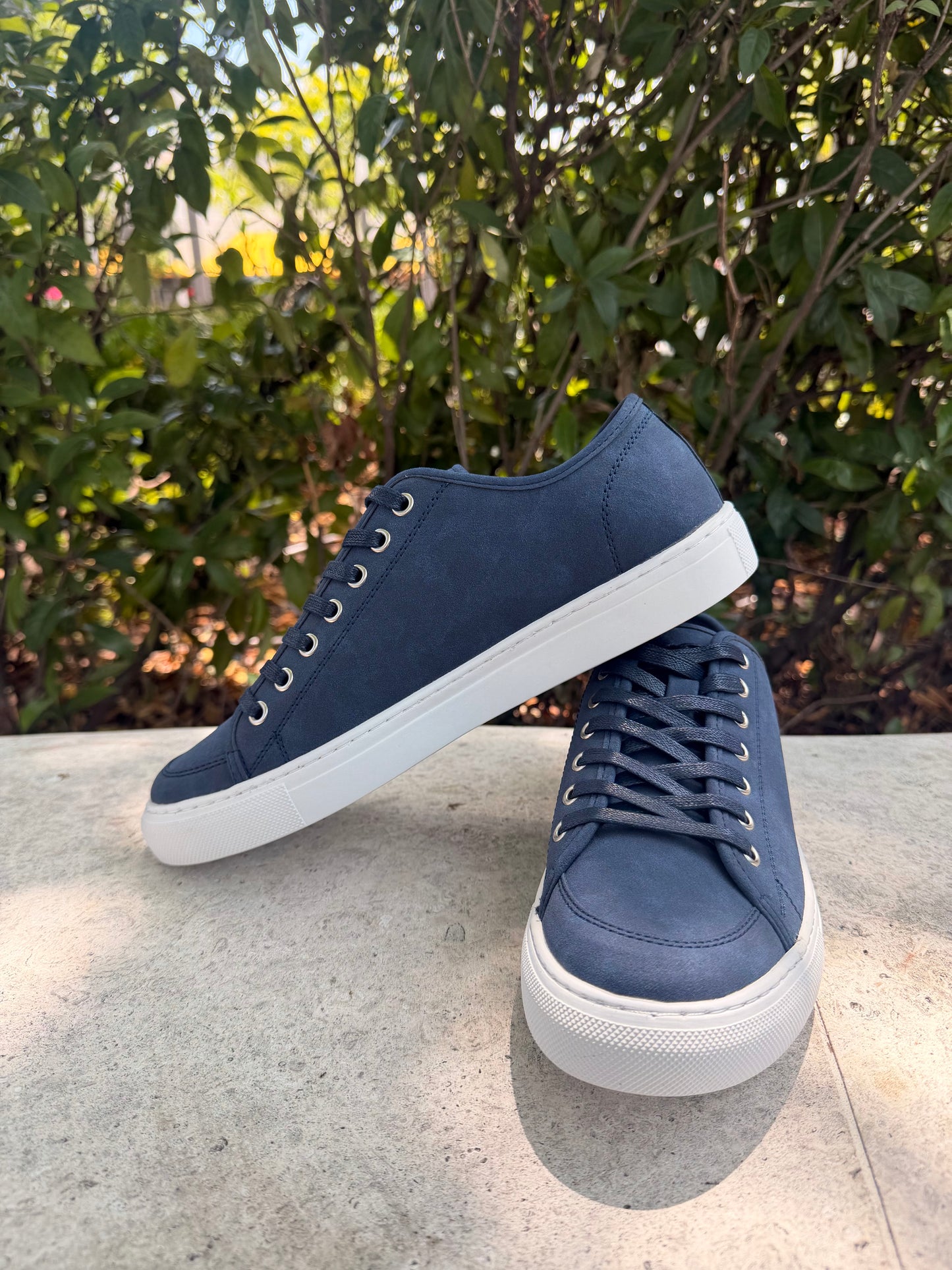 Blue Suede Sneakers