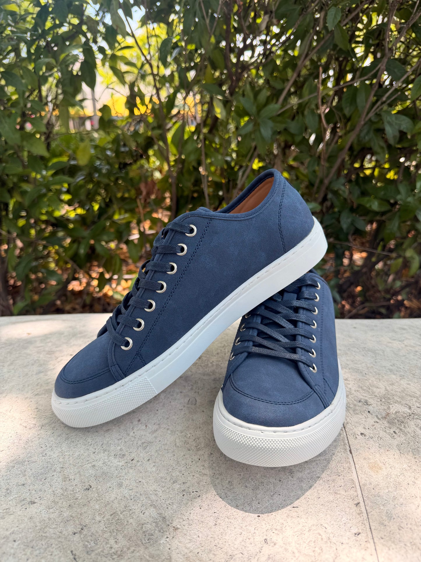 Blue Suede Sneakers