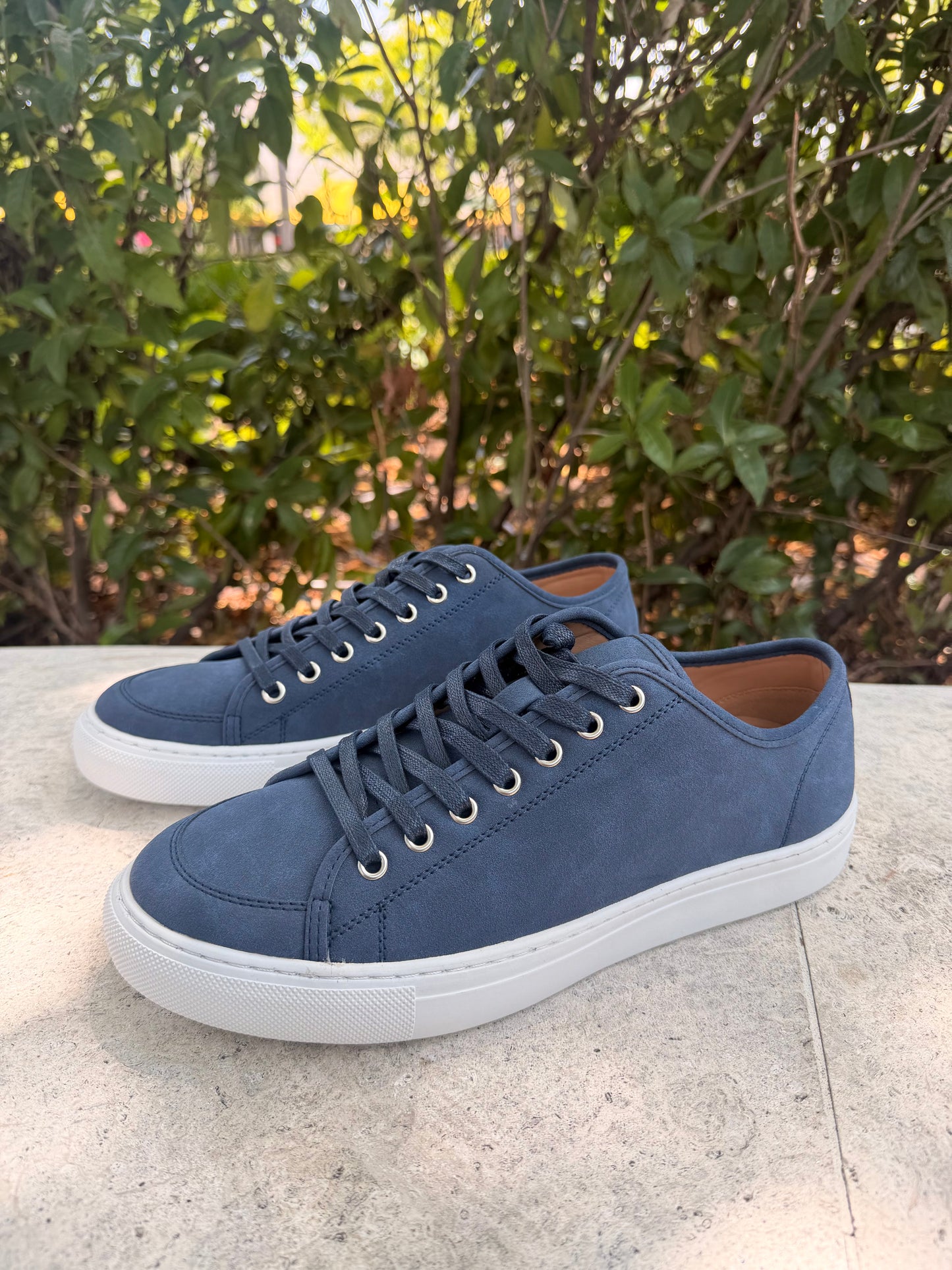 Blue Suede Sneakers