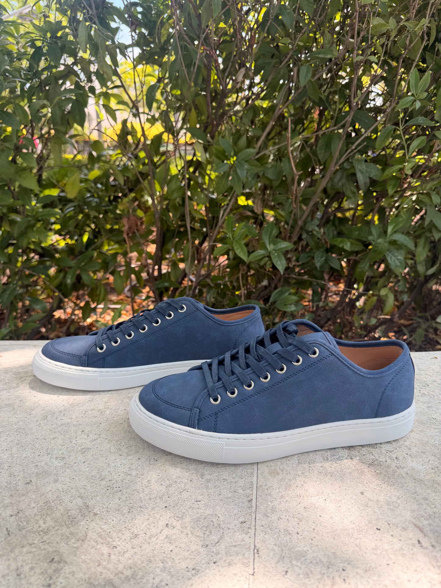 Blue Suede Sneakers