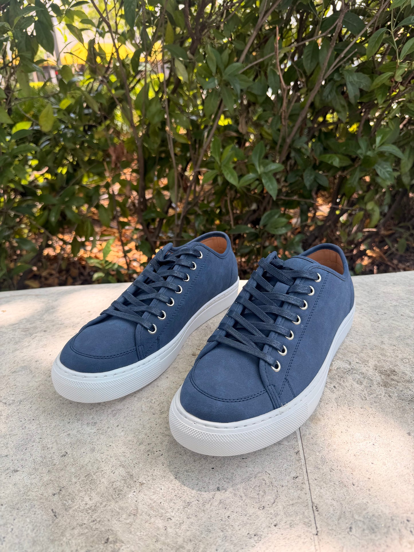 Blue Suede Sneakers
