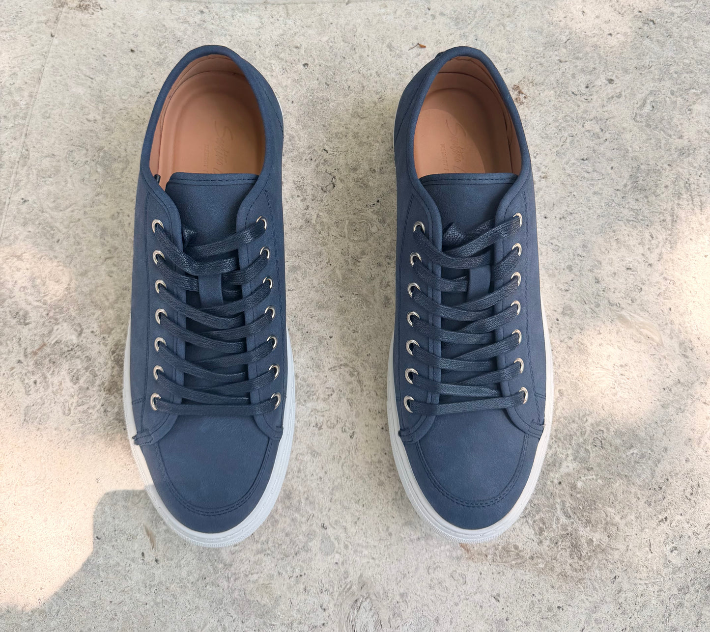 Blue Suede Sneakers