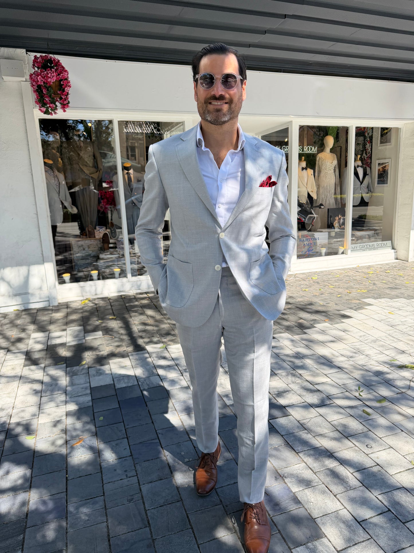 Sartori Amici Light Grey Summer Suit