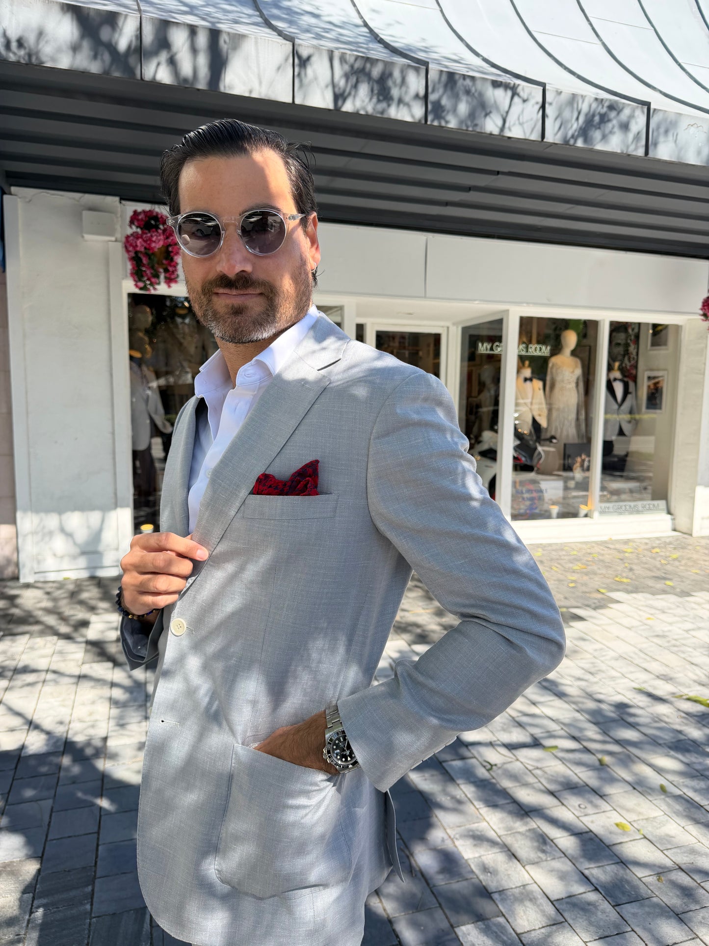 Sartori Amici Light Grey Summer Suit