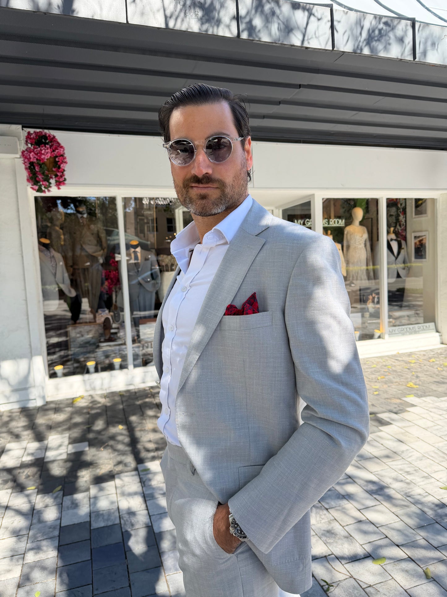 Sartori Amici Light Grey Summer Suit