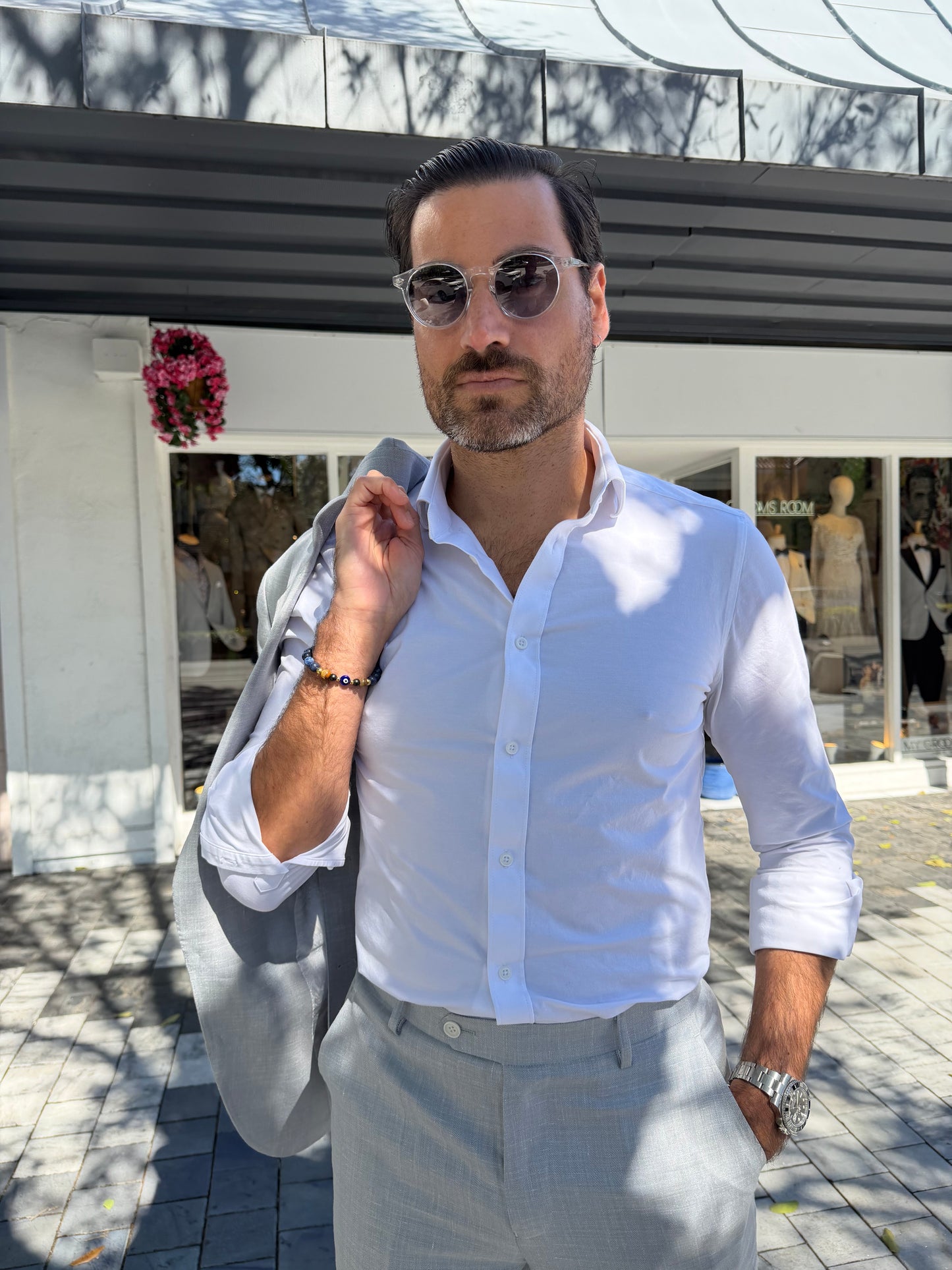Sartori Amici Light Grey Summer Suit