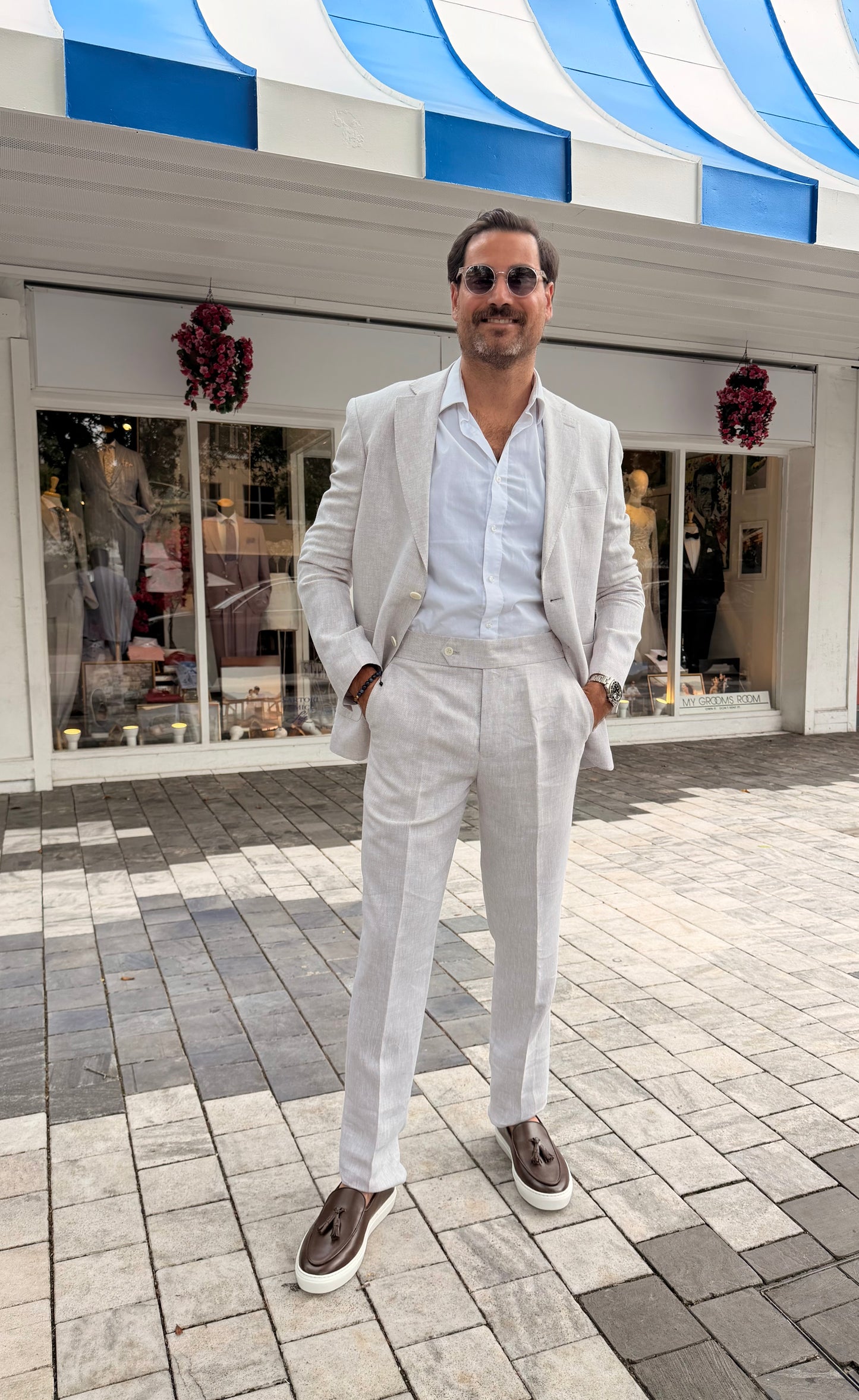 Light Beige Linen Suit